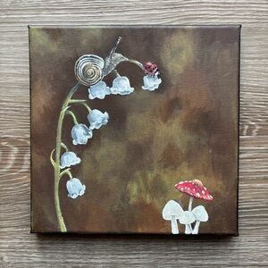 Original 8x8” acrylic painting